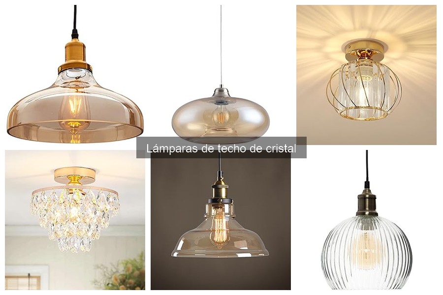 Tendencias en lámparas de techo de cristal para el hogar 2023