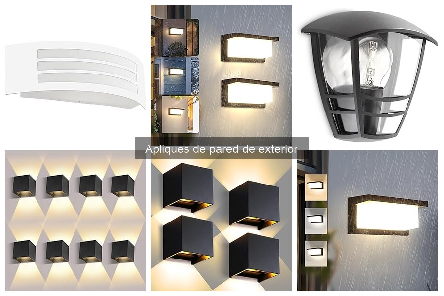 Tipos de apliques de pared de exterior para tu hogar