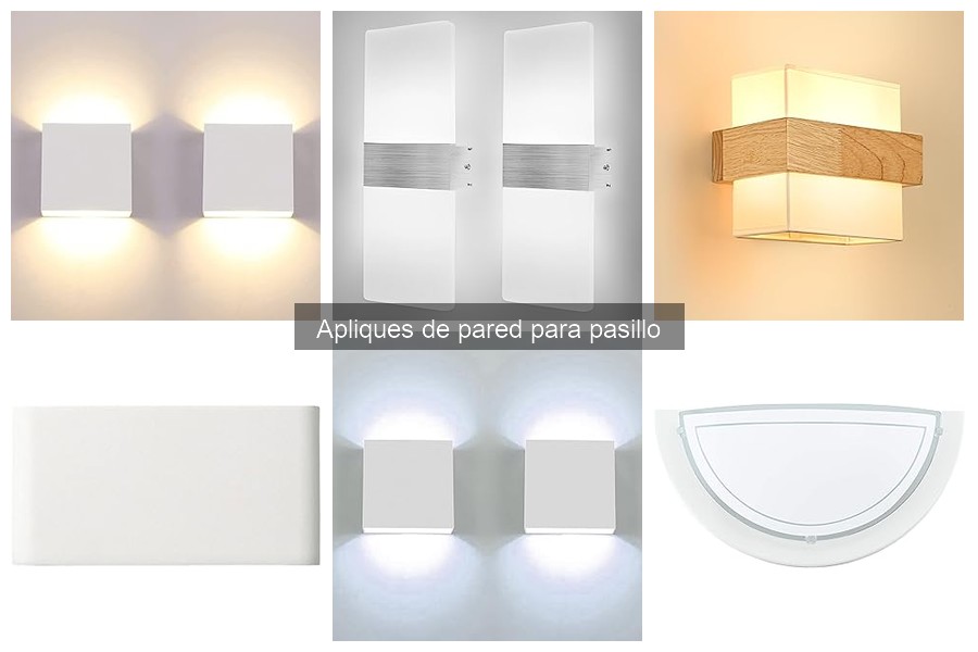** Tipos de apliques de pared para pasillo: guía de estilos y diseños