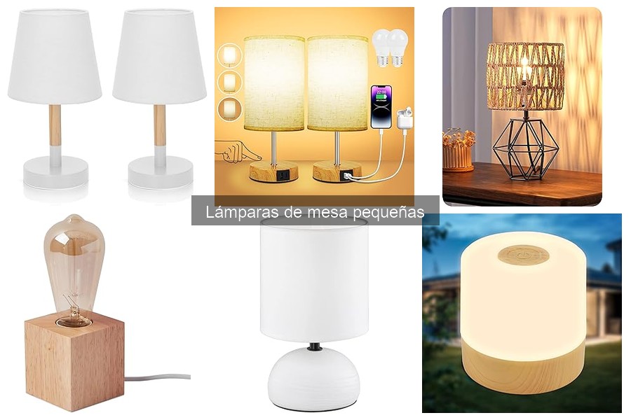 Tipos de lámparas de mesa pequeñas: ventajas y usos