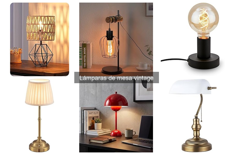 Tipos de lámparas de mesa vintage: estilos y características