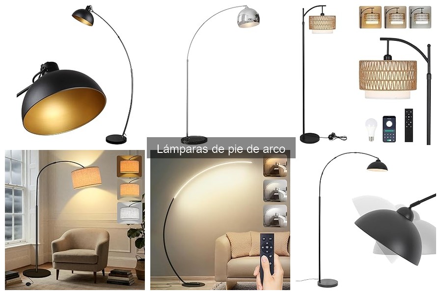 Tipos de Lámparas de Pie de Arco: Encuentra la Ideal para Tu Hogar