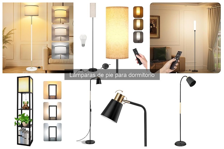 Tipos de lámparas de pie para dormitorio: Guía completa