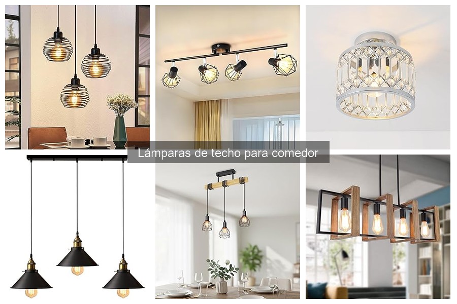 Tipos de Lámparas de Techo para Comedor: Guía Completa