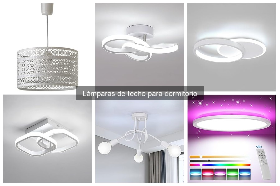 Tipos de lámparas de techo para dormitorio: Estilos y diseños