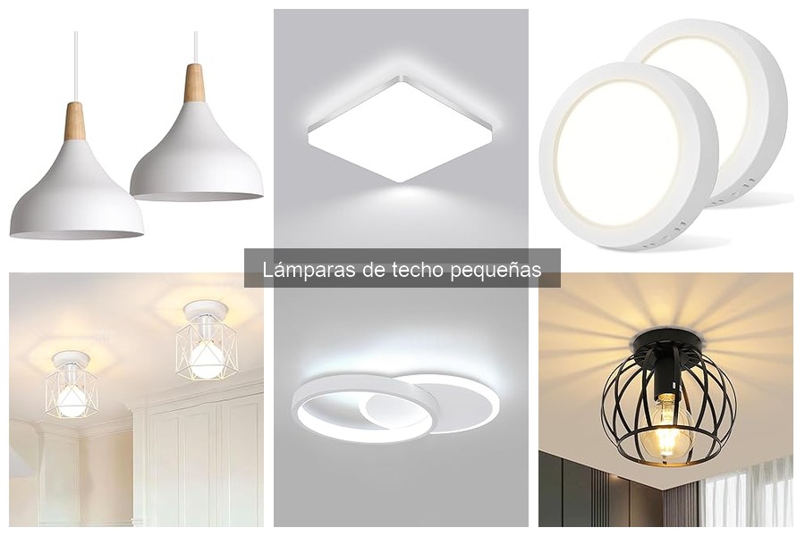 Tipos de lámparas de techo pequeñas para tu hogar
