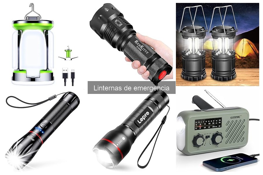 Tipos de linternas de emergencia: LED, halógenas y más
