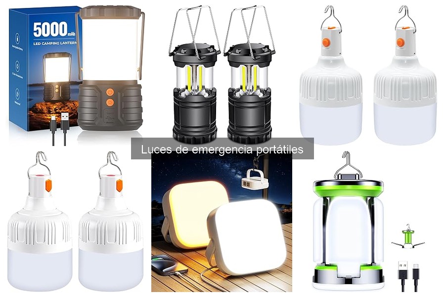 Tipos de luces de emergencia portátiles para cada situación