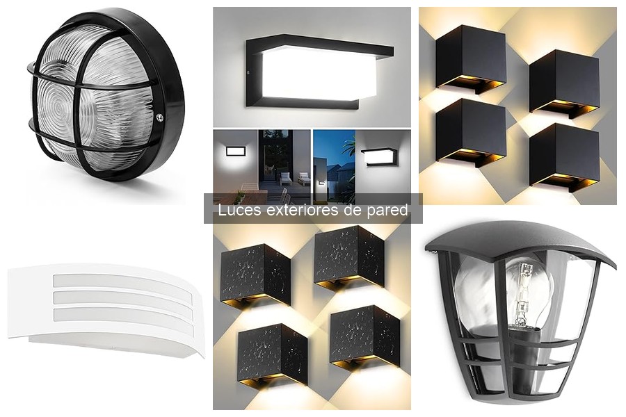 Tipos de luces exteriores de pared y sus aplicaciones