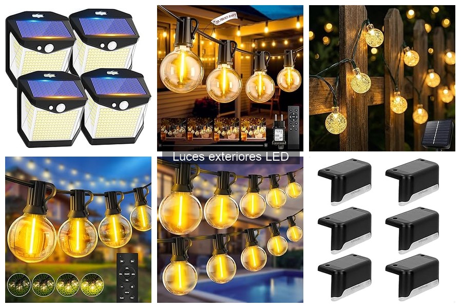 Tipos de luces exteriores LED: Guía y aplicaciones