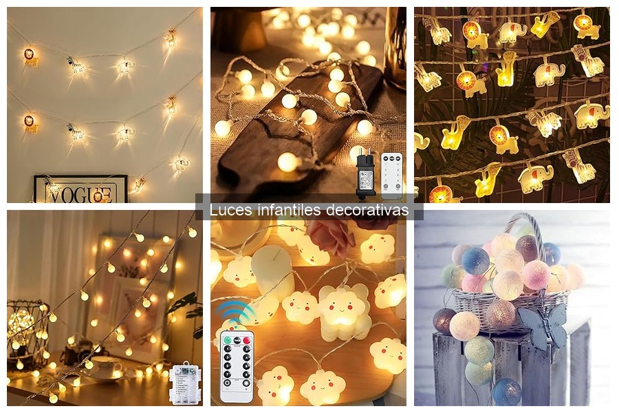 Tipos de luces infantiles decorativas: ideas creativas