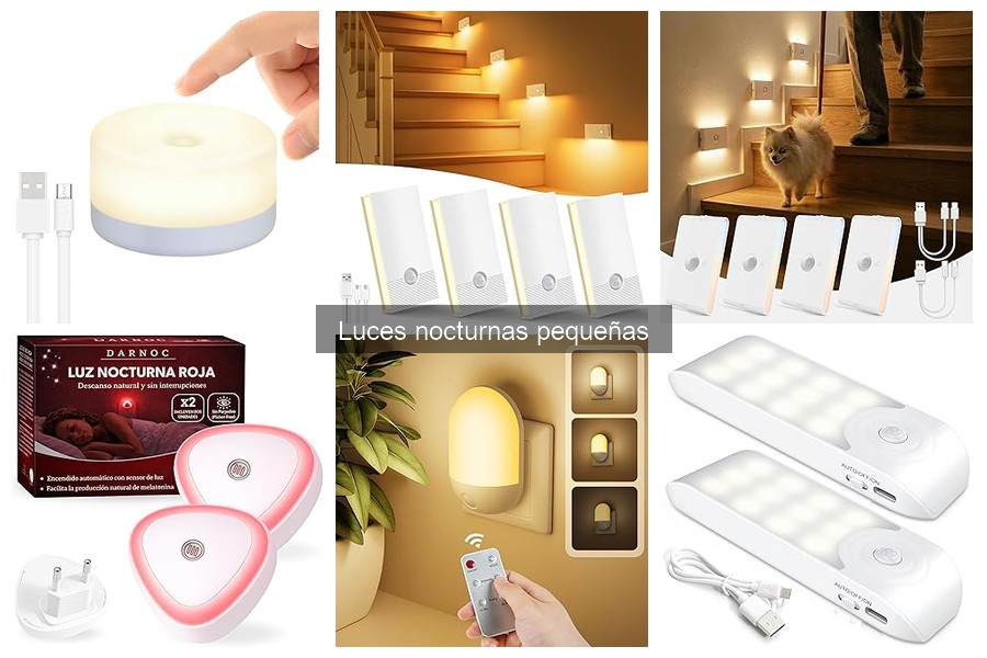 Tipos de luces nocturnas pequeñas para cada necesidad