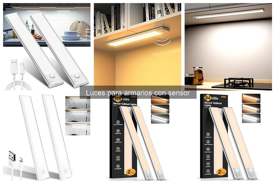 Tipos de luces para armarios con sensor: guía completa