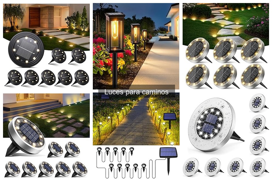 Tipos de luces para caminos: Solares, LED y eléctricas