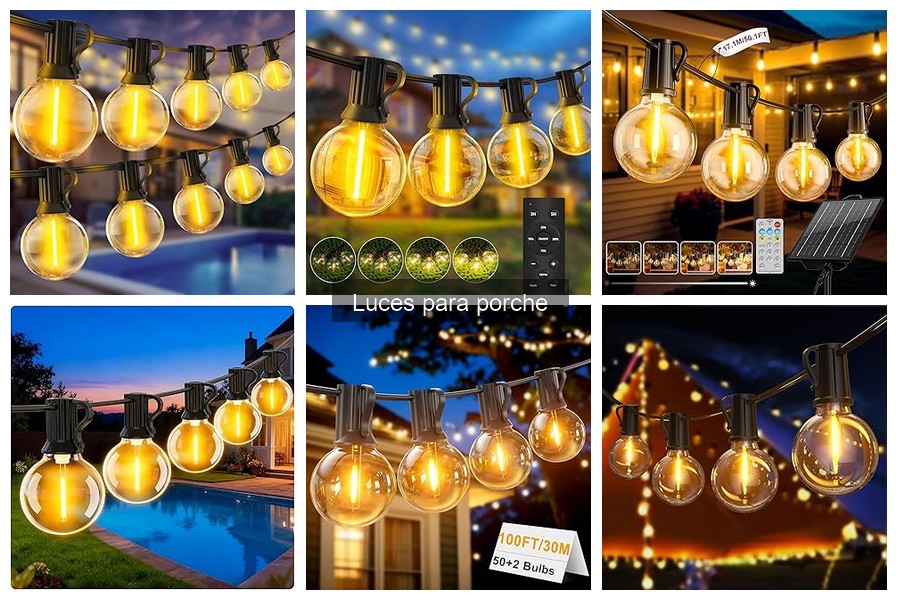 Tipos de luces para porche: Guía de opciones y ventajas