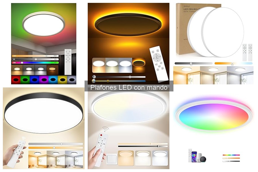 Tipos de Plafones LED con Mando según Diseño y Estilo