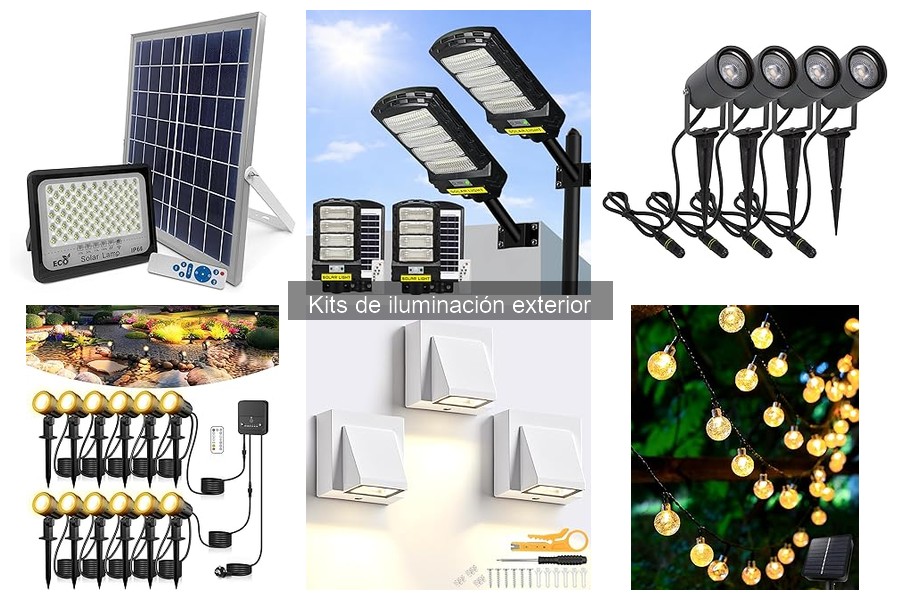 Tipos de tecnología en kits de iluminación exterior