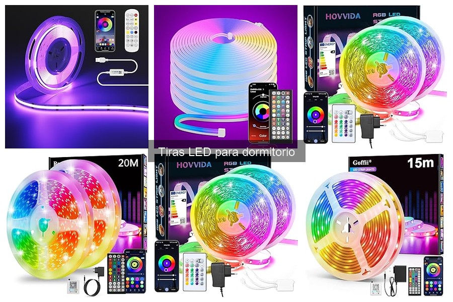 Tiras LED con control remoto para dormitorio: ventajas y opciones
