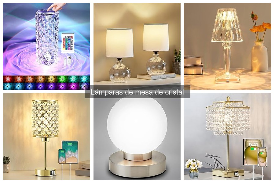 Todo sobre las lámparas de mesa de cristal para tu hogar