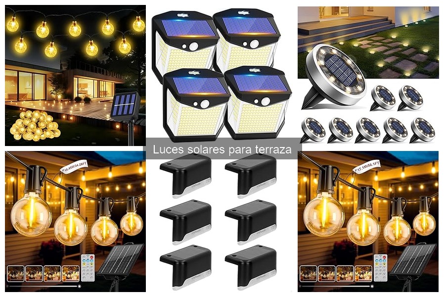 Todo sobre luces solares para terraza: funcionamiento y tipos