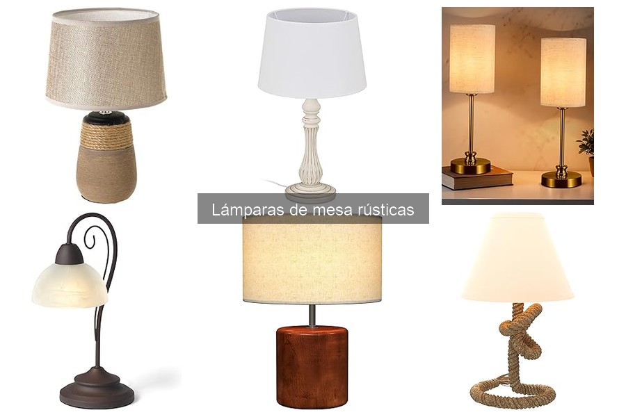 Ventajas de las lámparas de mesa rústicas en decoración