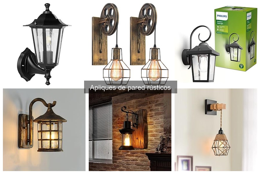 Ventajas de los apliques de pared rústicos para tu hogar