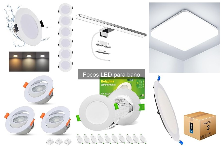 Ventajas de usar focos LED en el baño | Ahorra y da luz